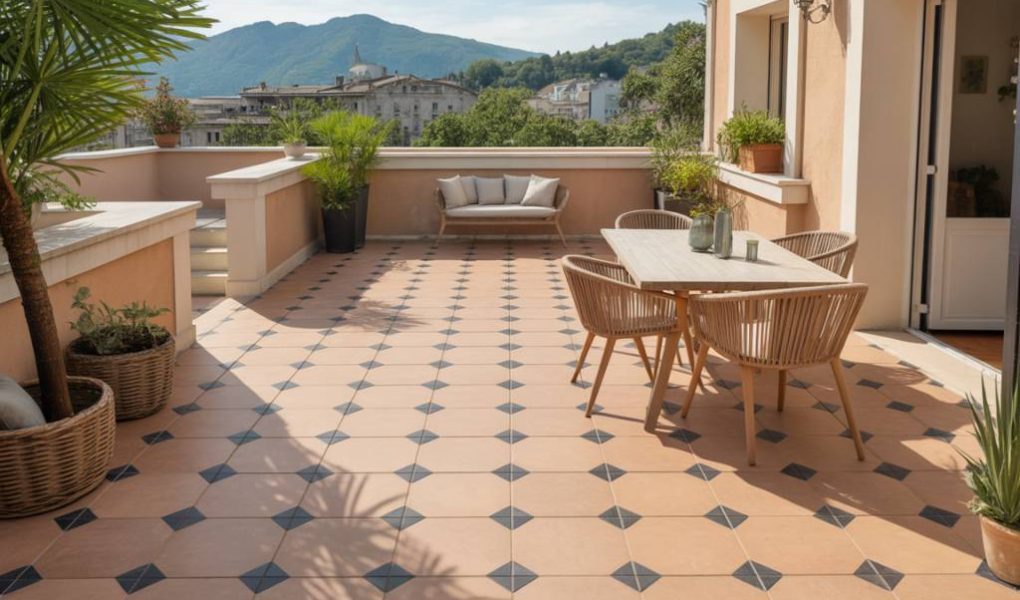 Quel carrelage choisir pour une terrasse à fort passage ?