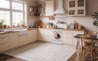 Quel carrelage choisir pour une cuisine ouverte sur salon ?