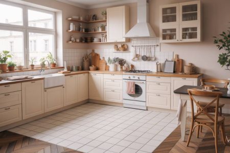 Quel carrelage choisir pour une cuisine ouverte sur salon ?