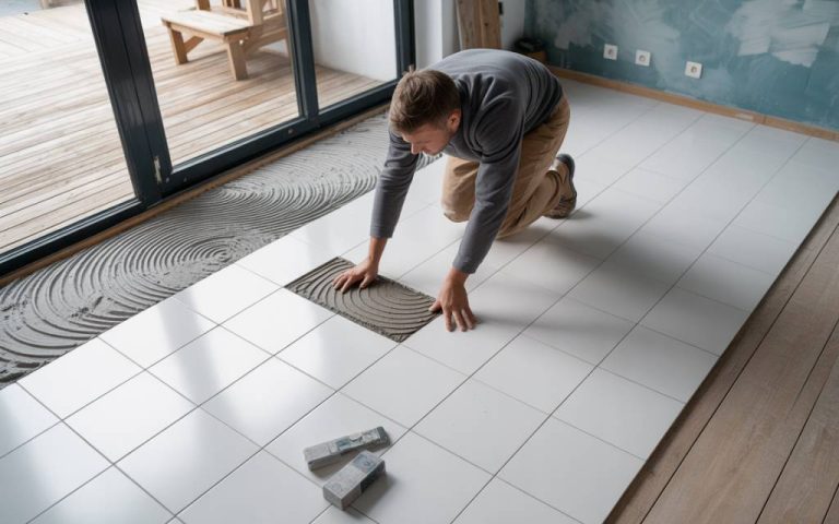 5 erreurs à éviter lors de la pose de carrelage extérieur en pente