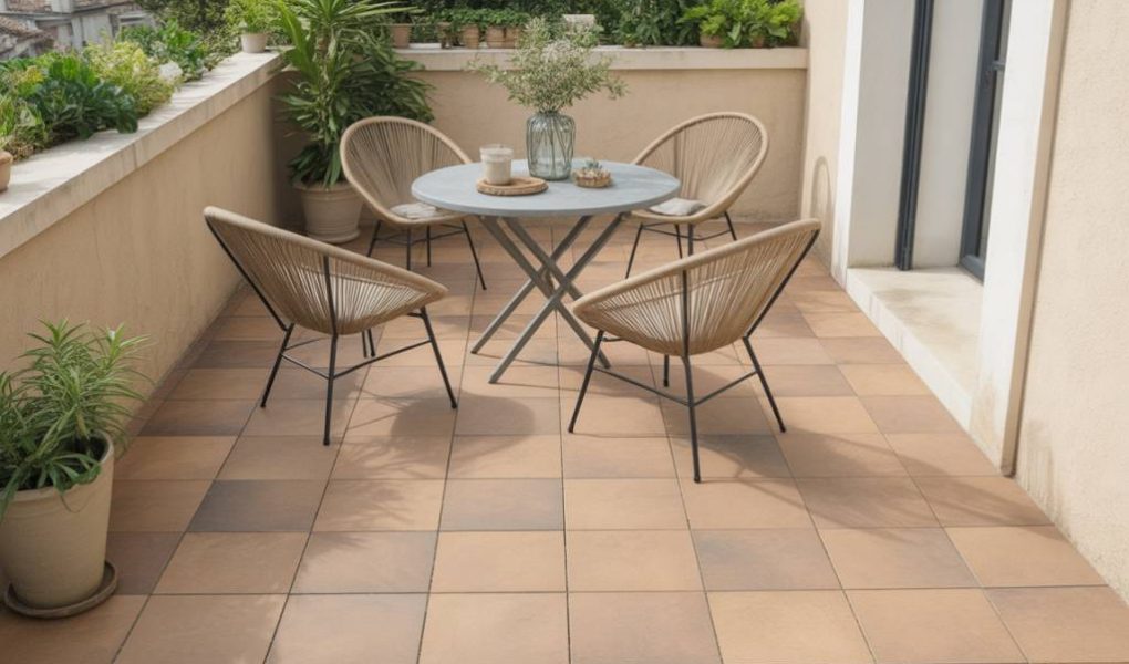 Carrelage imitation pierre naturelle pour la terrasse : charme authentique et entretien simplifié