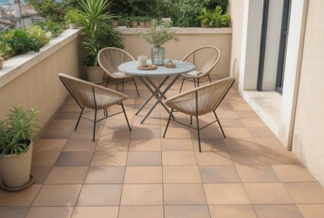 Carrelage imitation pierre naturelle pour la terrasse : charme authentique et entretien simplifié