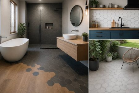 Carrelage hexagonal : comment l’adopter dans la salle de bain, la cuisine et l’extérieur