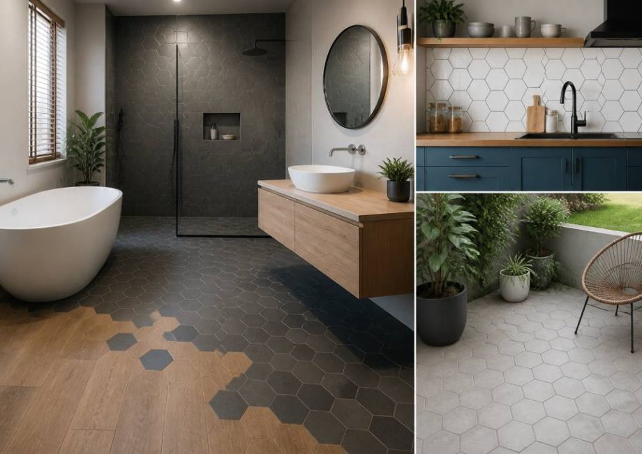Carrelage hexagonal : comment l’adopter dans la salle de bain, la cuisine et l’extérieur