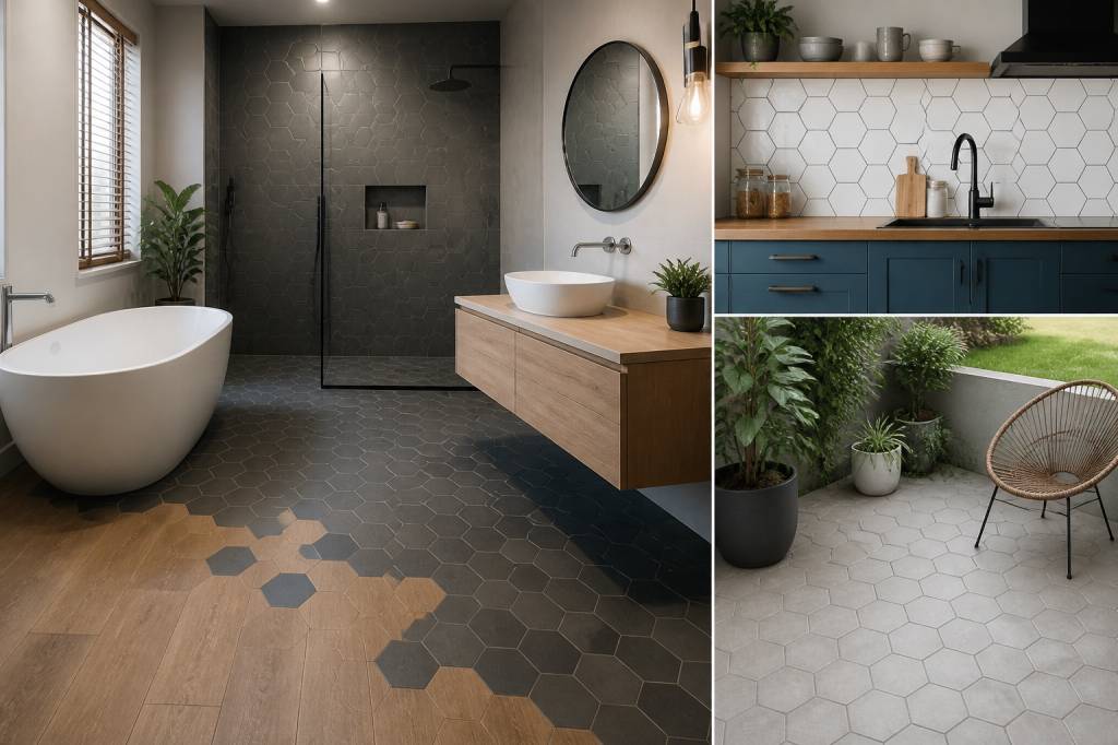 Carrelage hexagonal : comment l’adopter dans la salle de bain, la cuisine et l’extérieur